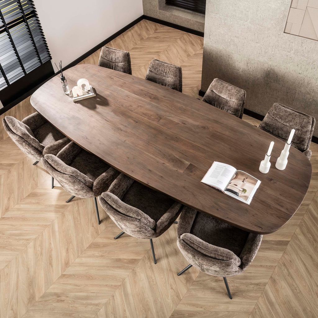 Esstisch Arcadia – oval 300cm, massive Akazie