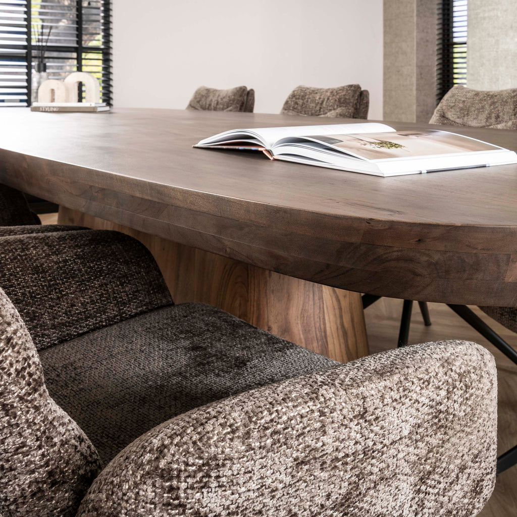 Esstisch Arcadia – oval 300cm, massive Akazie
