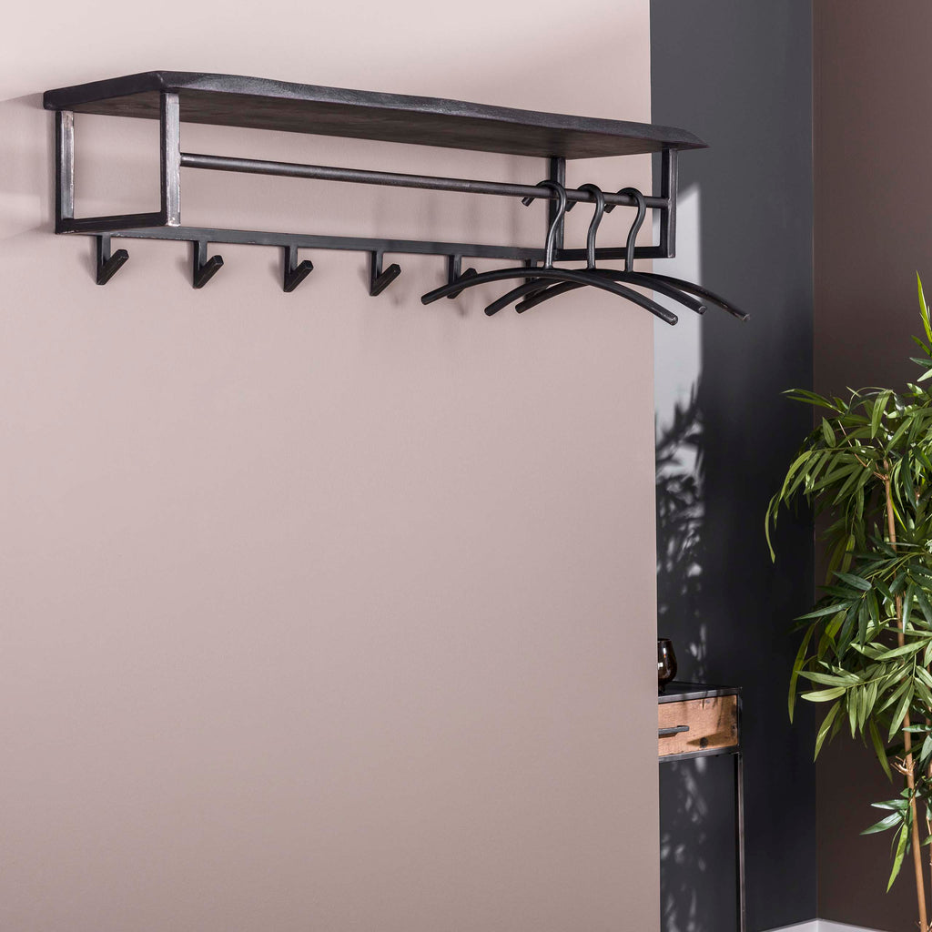 Garderobe Yukon Hutablage 6 Haken