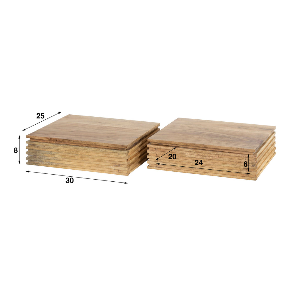 Nachttisch Layer XS 1 Schublade Set aus 2 Tischen
