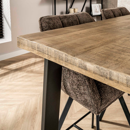 Bar table, solid, trapezoidal, 135cm