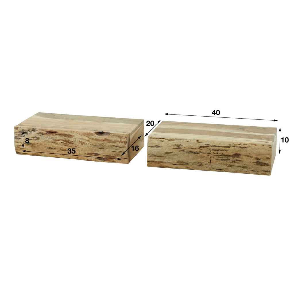 Nachttisch Tree L 1 Schublade Set aus 2 Tischen