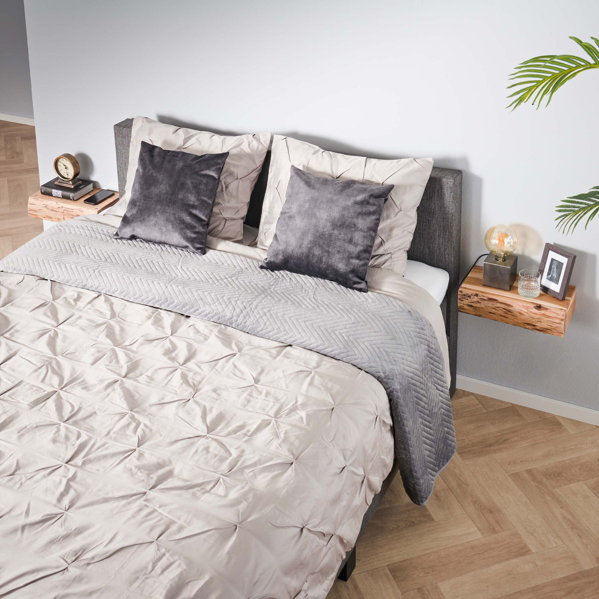 Nachttisch Tree L 1 Schublade Set aus 2 Tischen