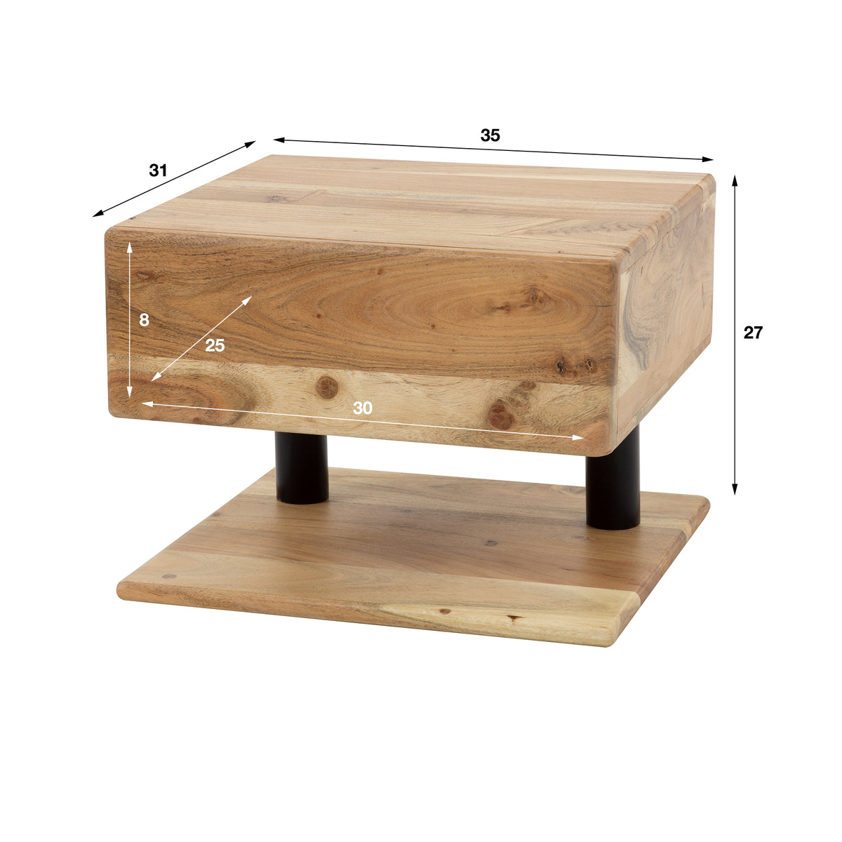 Nachttisch Shelve, 1 Schublade