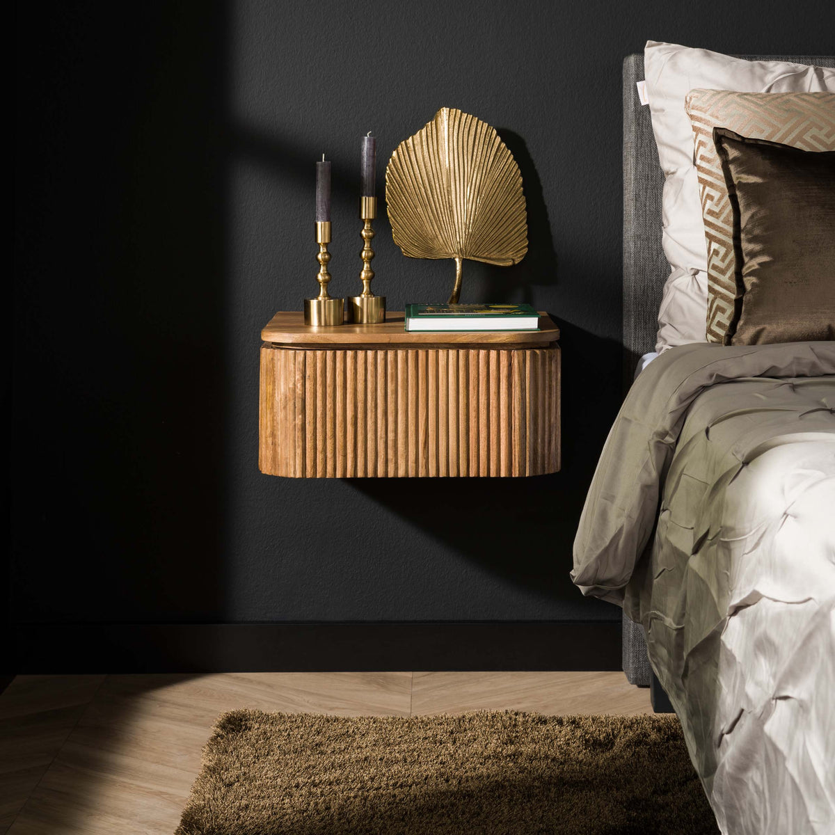 Nightstand Wave floating 1 drawer