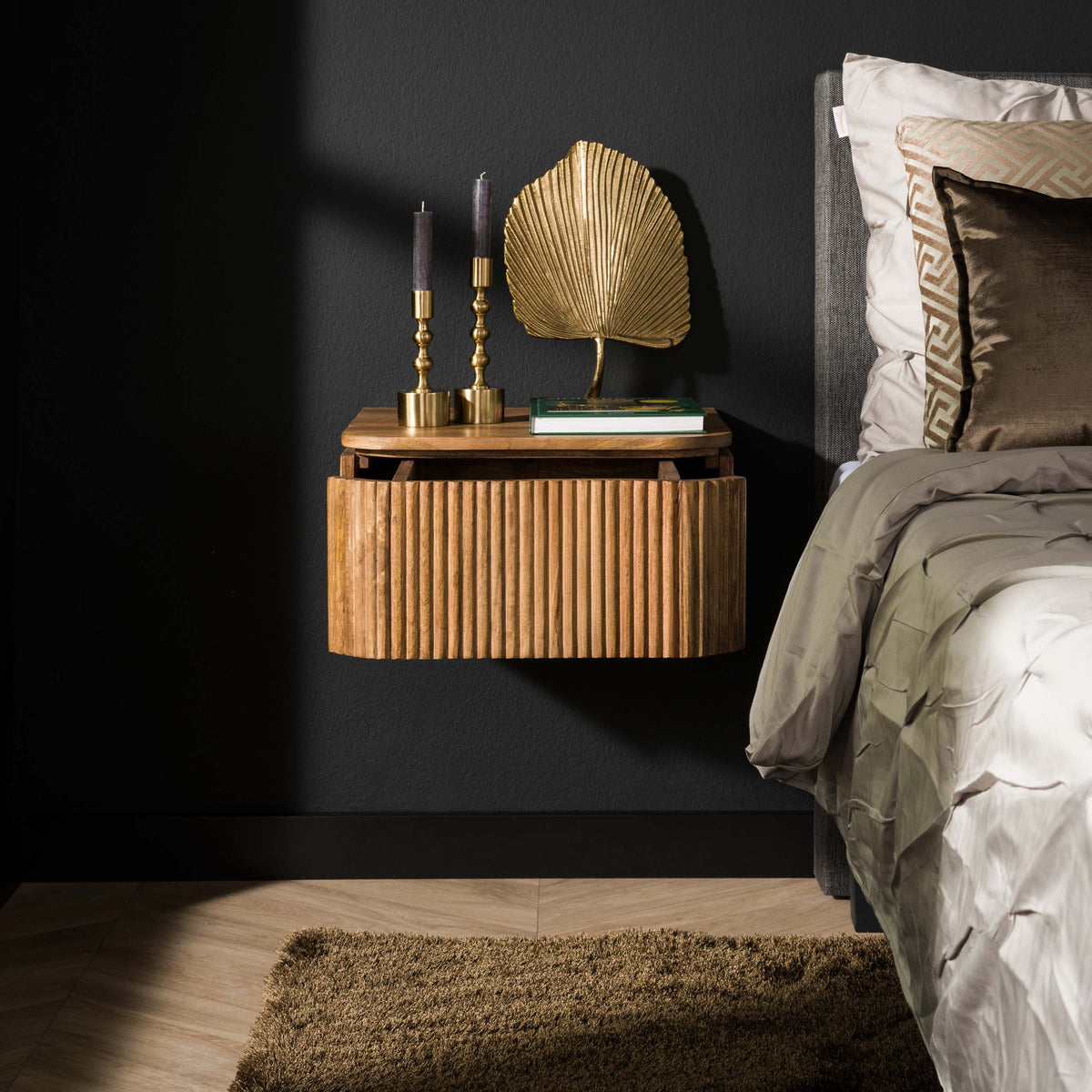 Nightstand Wave floating 1 drawer
