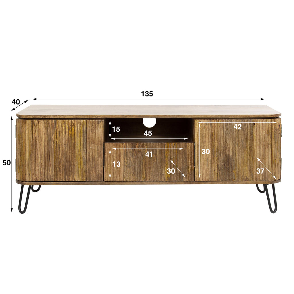 TV-Möbel Wave 1 Schublade + 2 Türen