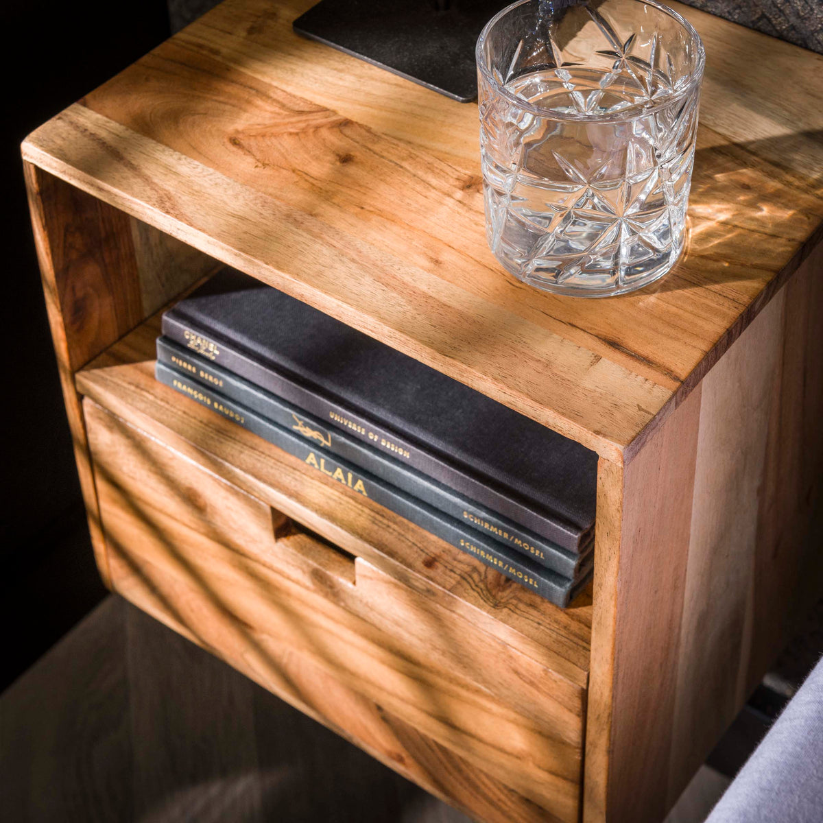 Nachttisch Flat XS schwebend, 2er-Set