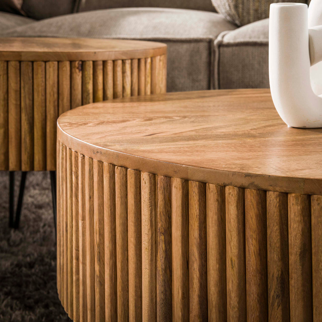 Couchtisch Wave rund 2er-Set