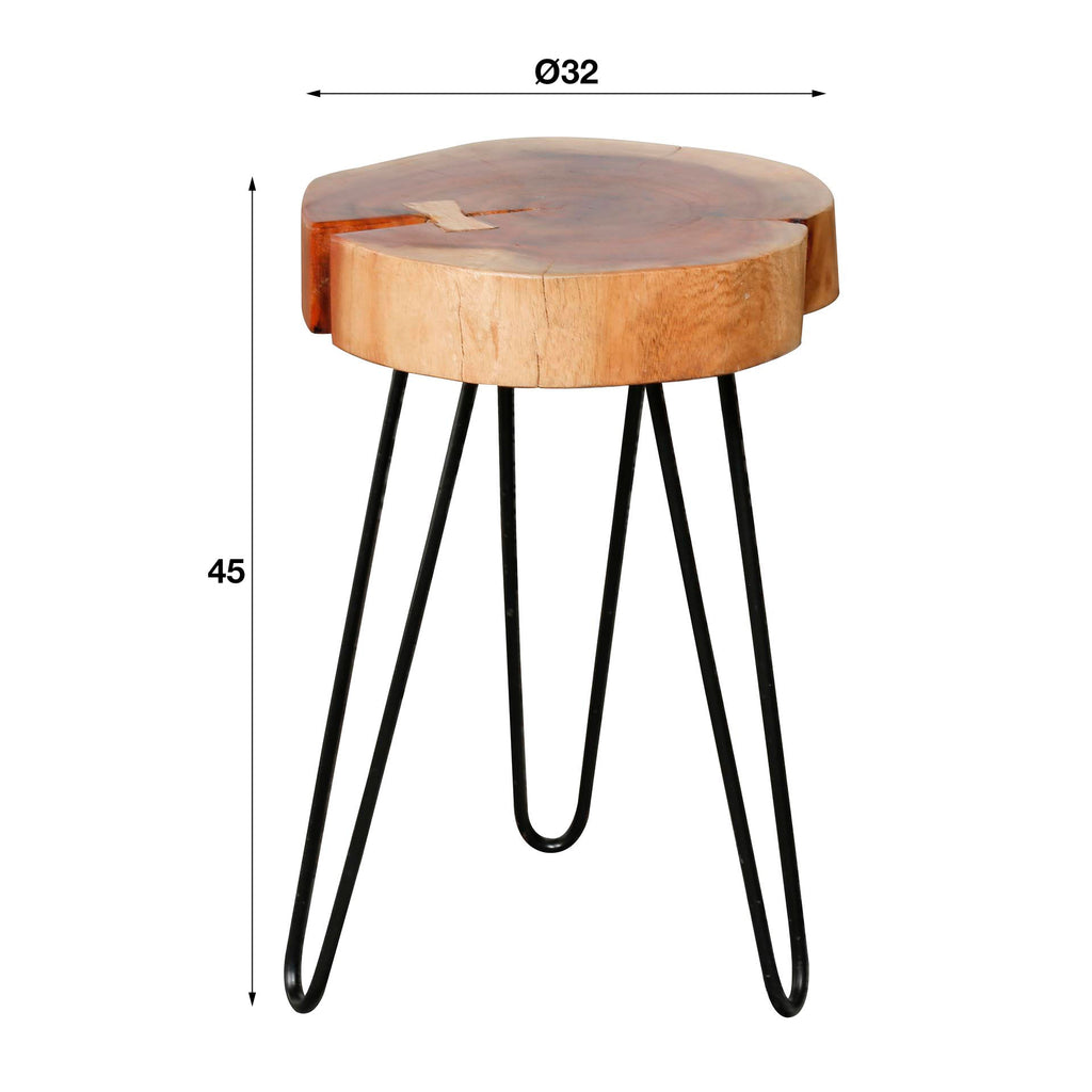 Beistelltisch Trunk Ø32cm 2-er Pack