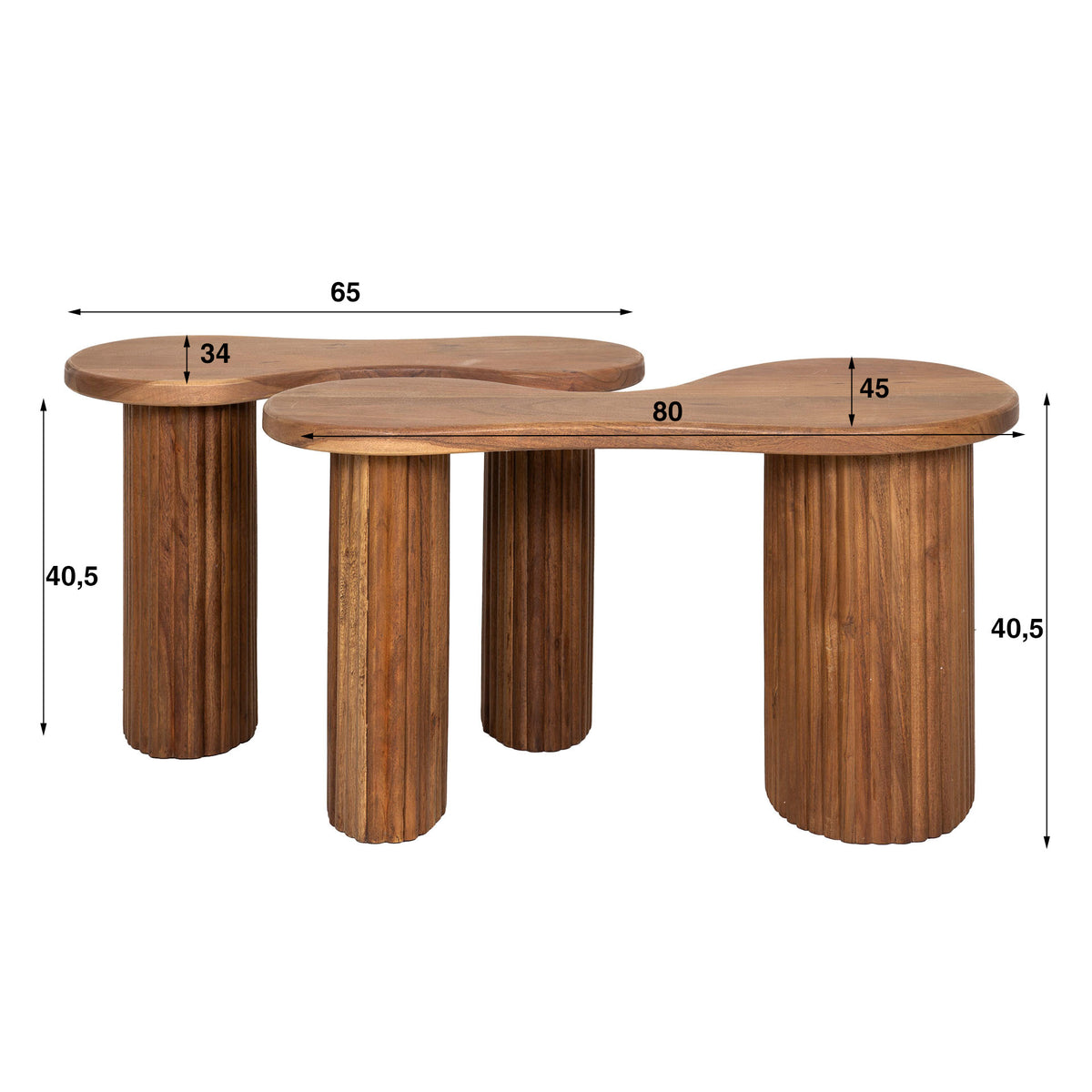 Couchtisch Fuse, 2er Set