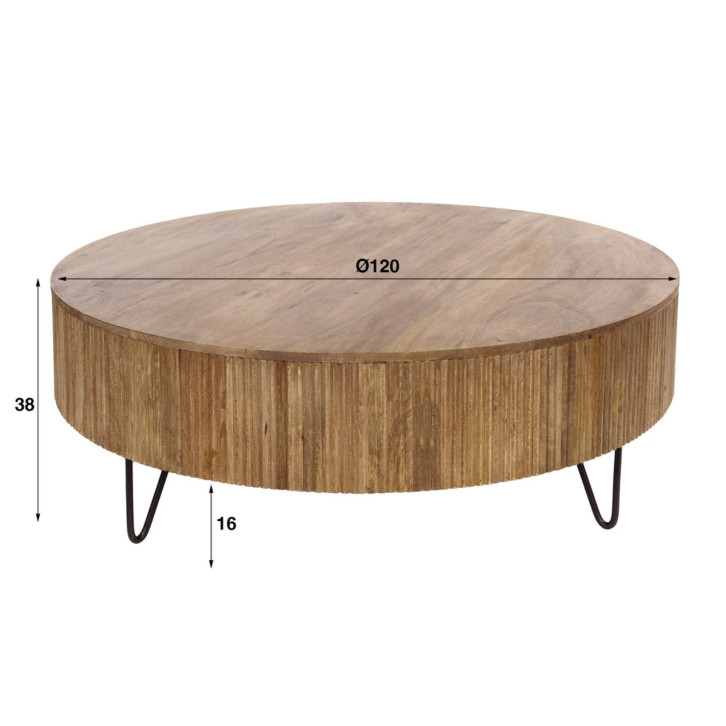 Couchtisch Wave Ø120cm