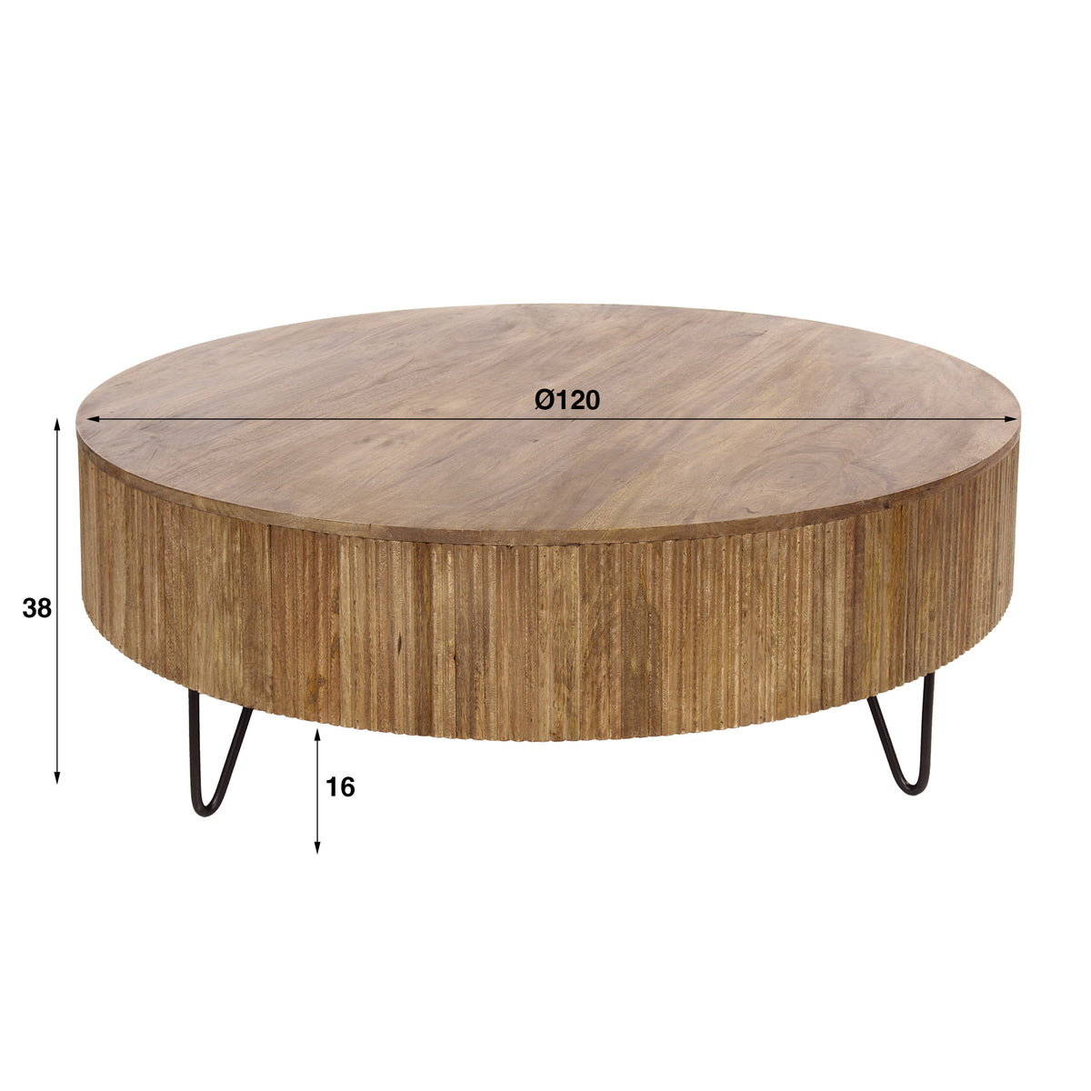 Couchtisch Wave Ø120cm