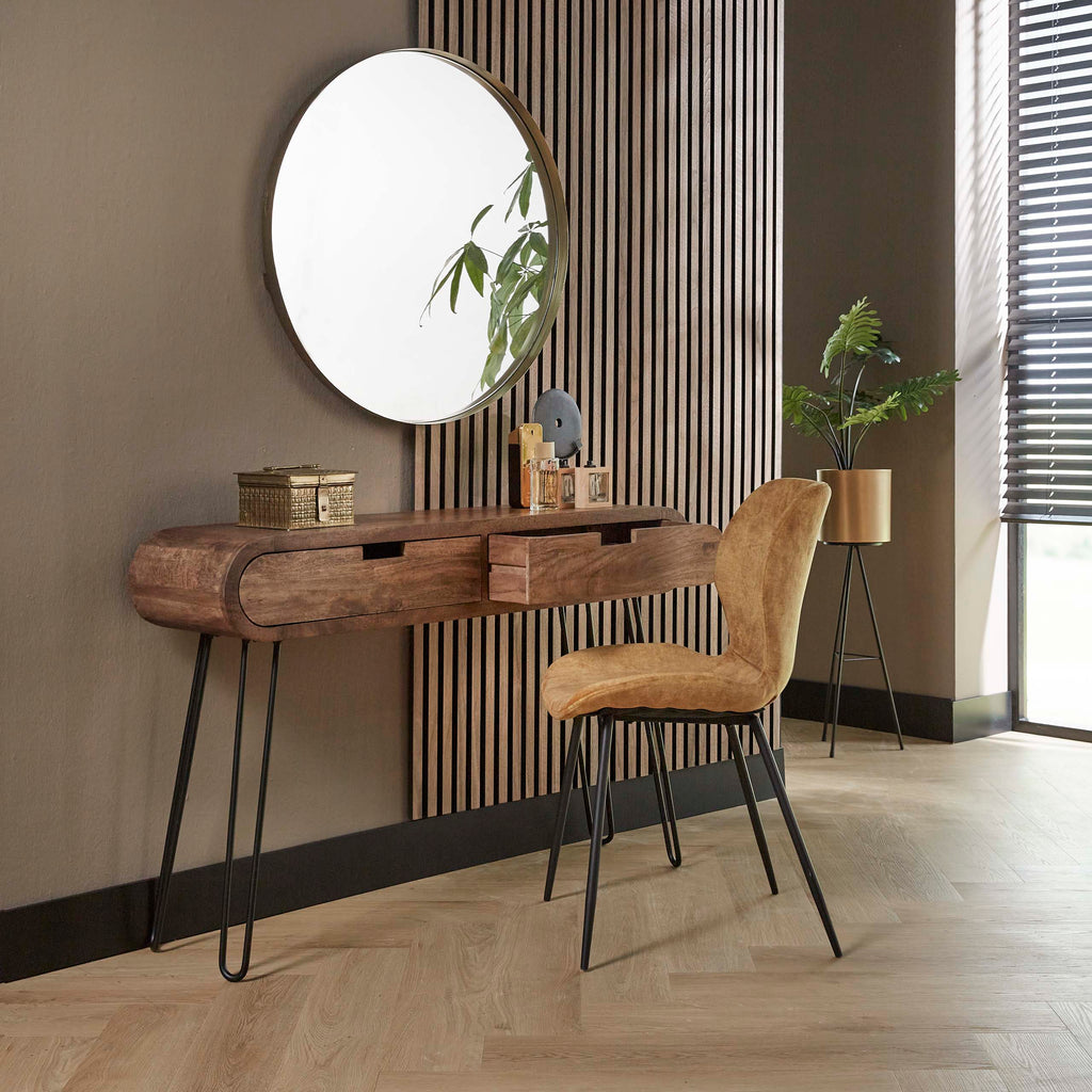 Console/Dressing Table Barrel 2 Drawers