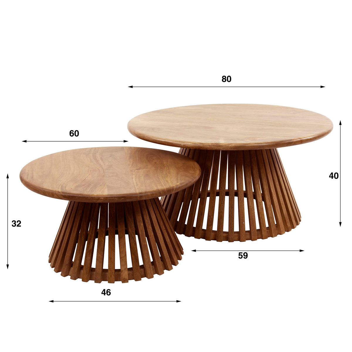Couchtisch Tweak Cone Set aus 2