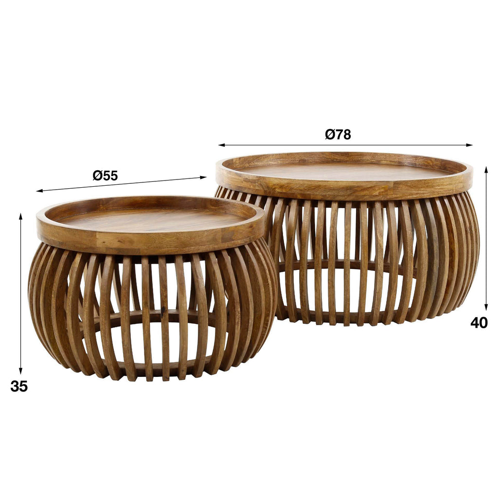 Couchtisch Tweak Curve Set aus 2