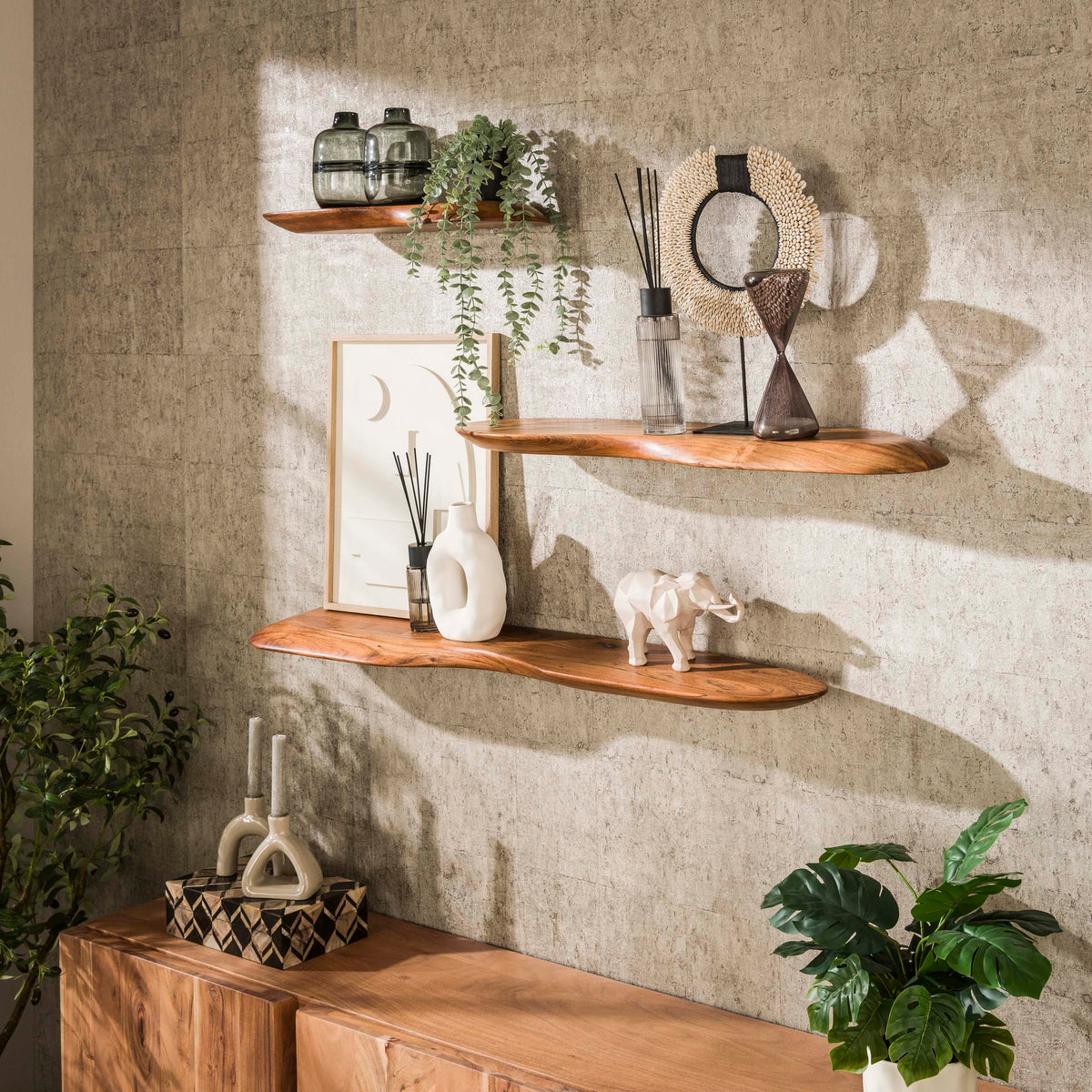 Wall shelf Organic 90cm