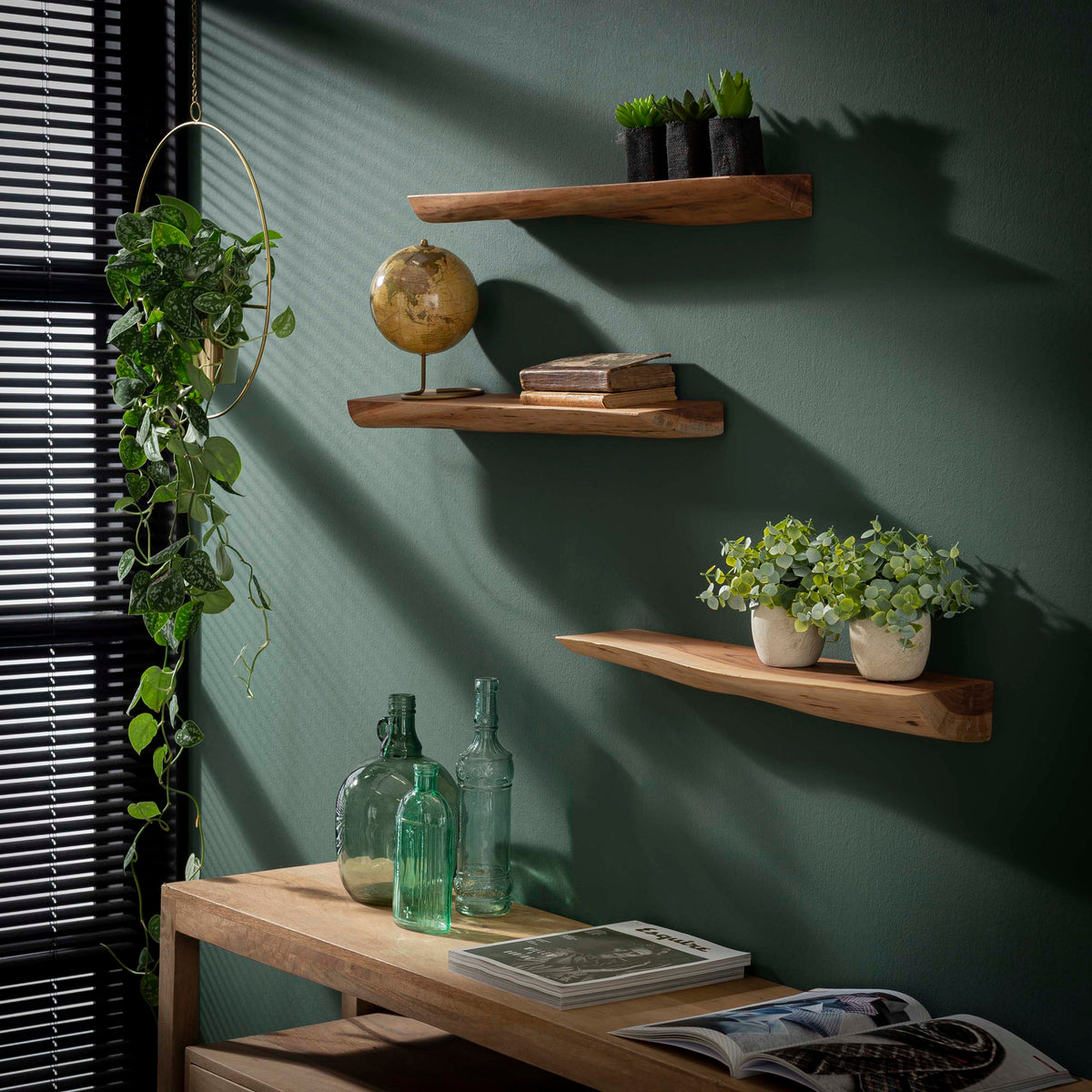 Wall Shelf Edge 60cm Set of 3