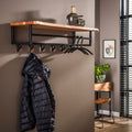 Garderobe Edge Kleiderstange und Hutablage 6 Haken