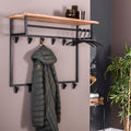 Garderobe Edge hoch Kleiderstange und Hutablage 12 Haken