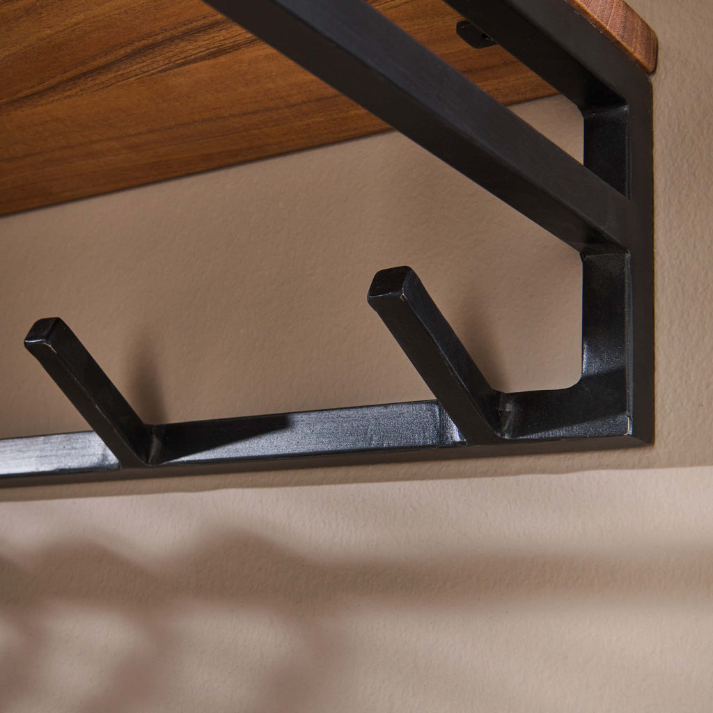 Garderobe Custom Kleiderstange und Hutablage 6 Haken