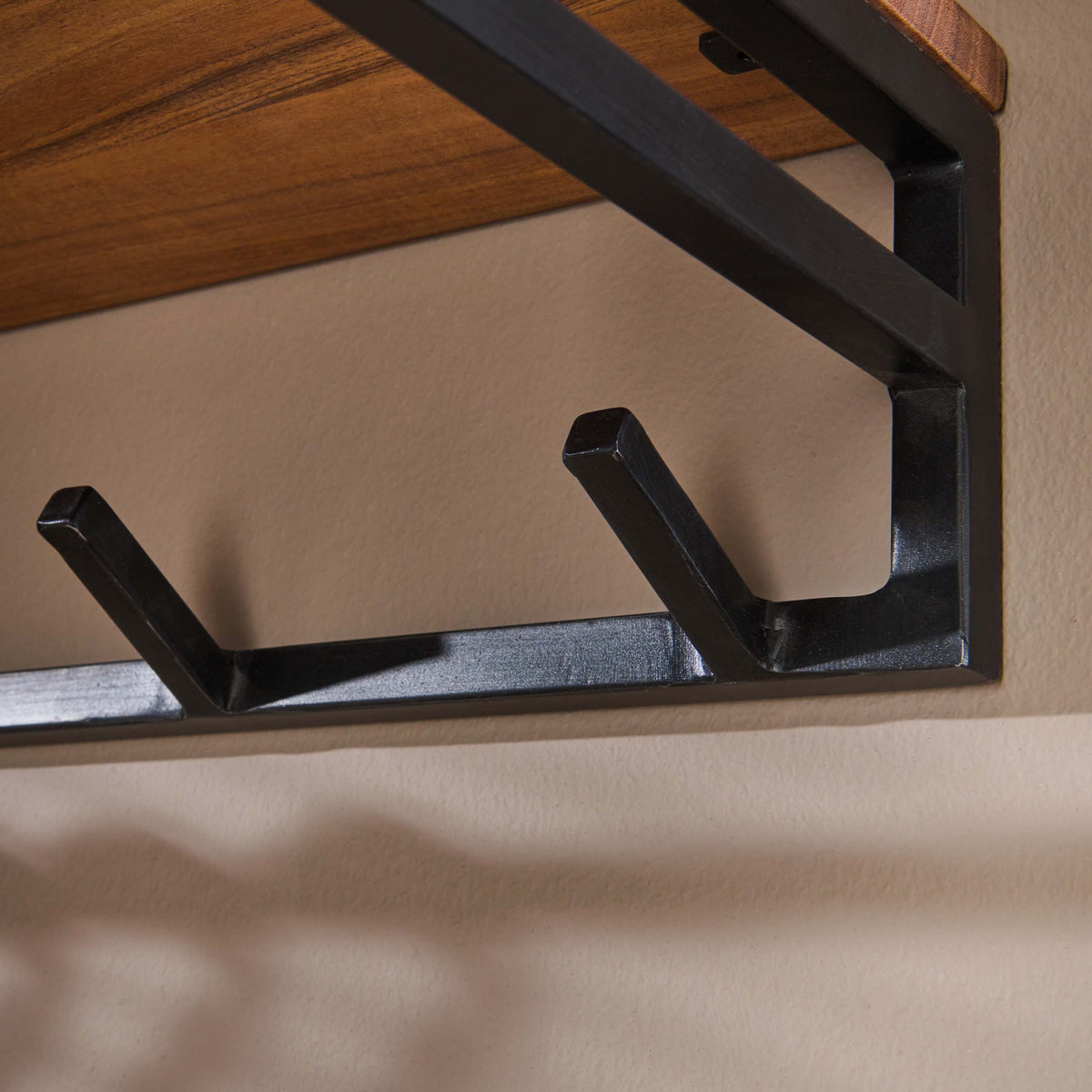 Garderobe Custom Kleiderstange und Hutablage 6 Haken