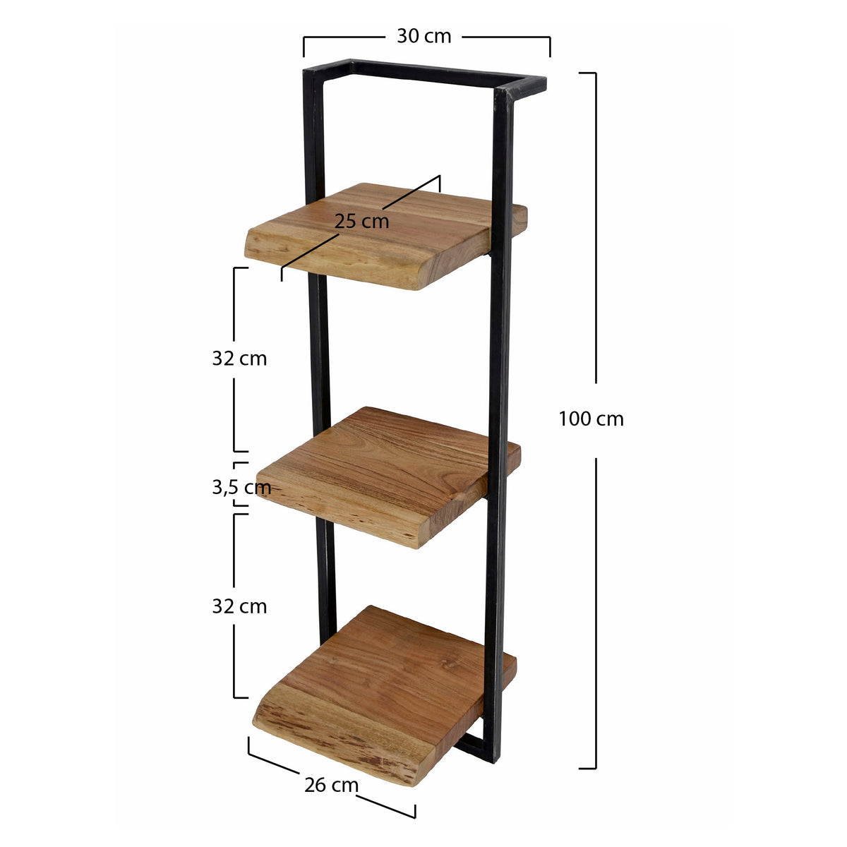 Wandregal Edge Frame 30x100cm hoch