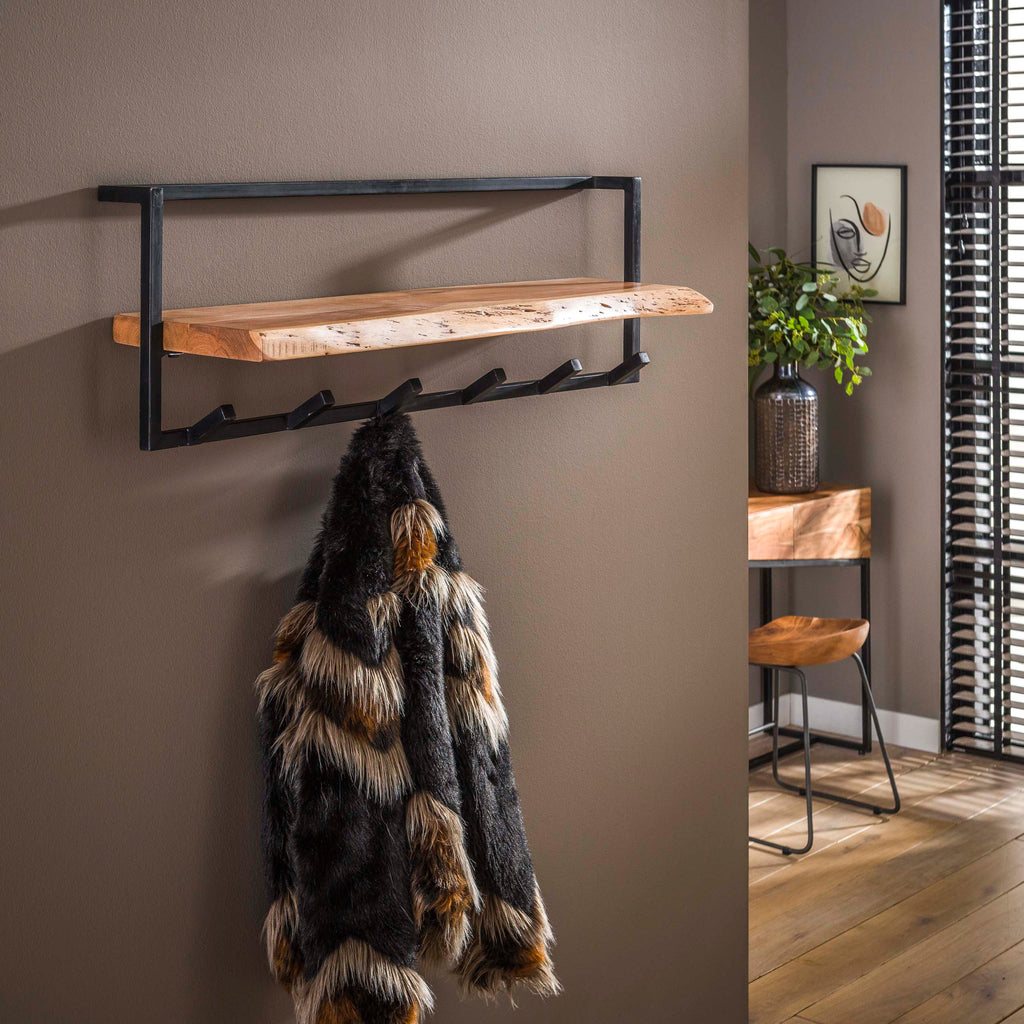Garderobe Air Solid Hutablage  6 Haken