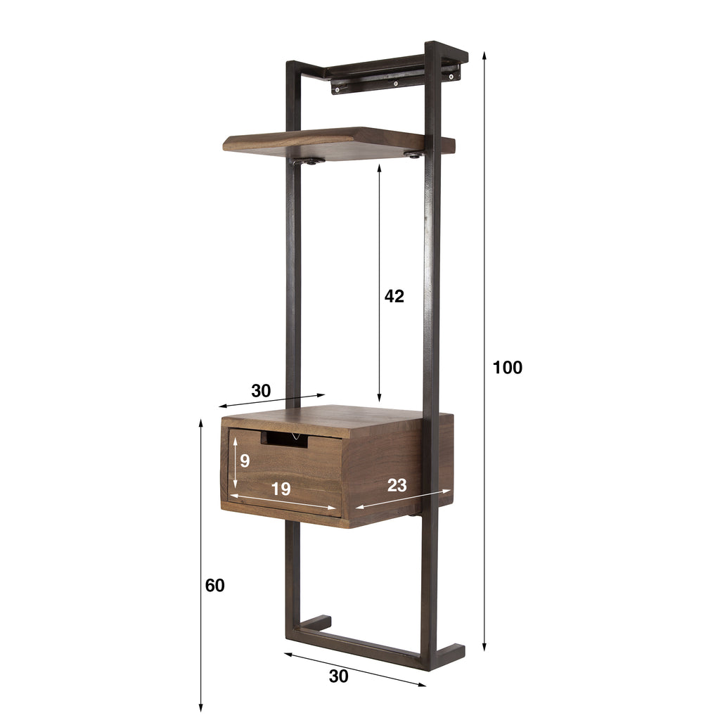 Nachttisch Air Solid XS 1 Schublade