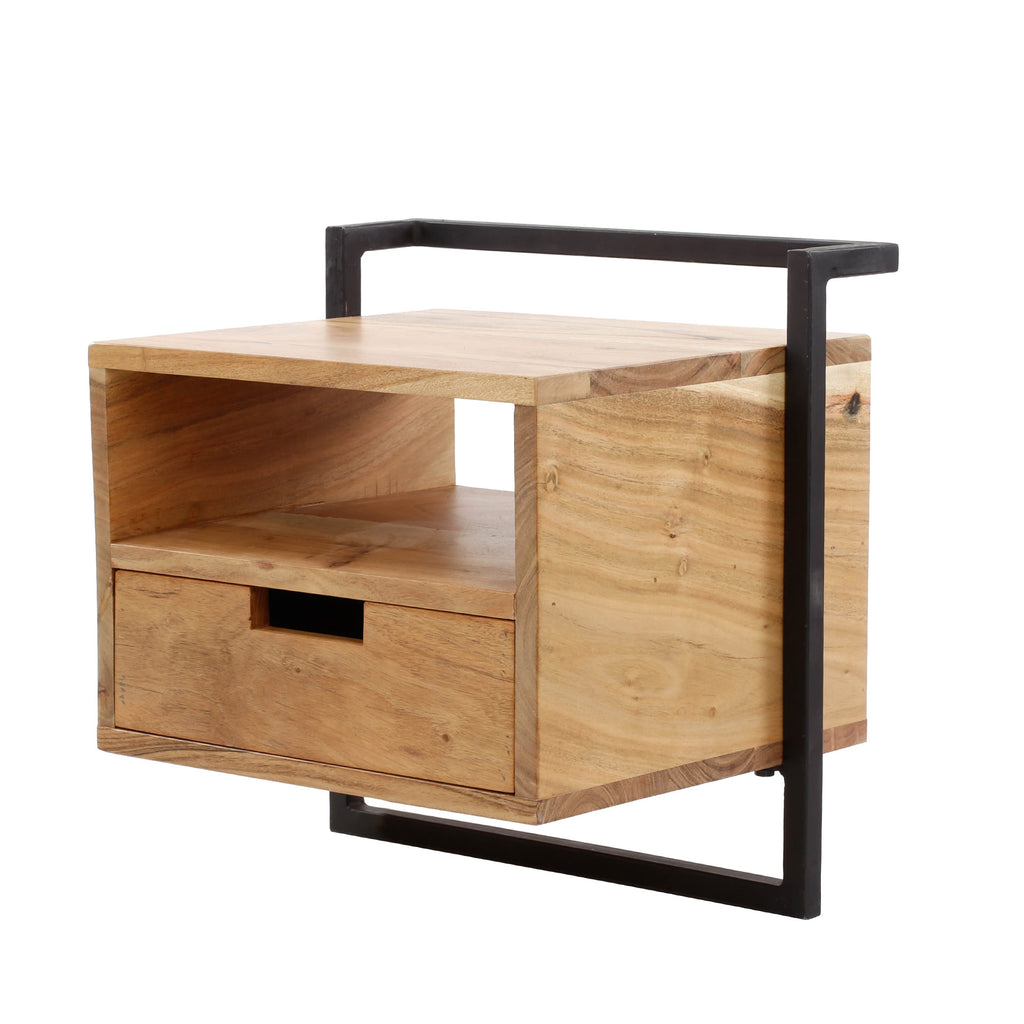 Nachttisch Air Solid offenes Fach 1 Schublade