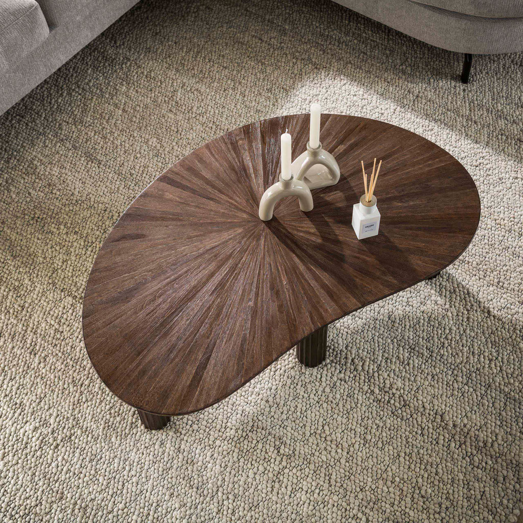 Couchtisch Maya Teak nierenförmig 110 cm