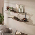 Wandregal Maya Teak S-Form 2er-Set