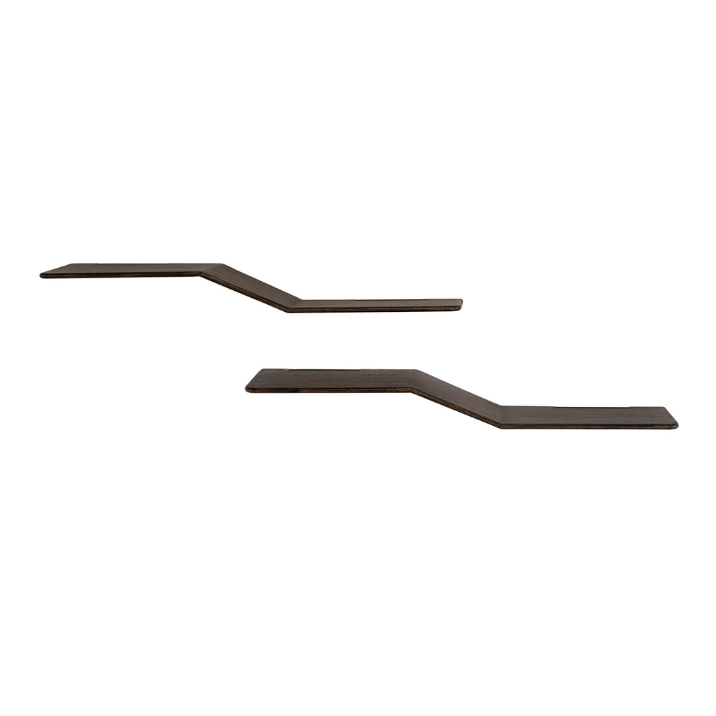 Wandregal Maya Teak S-Form 2er-Set
