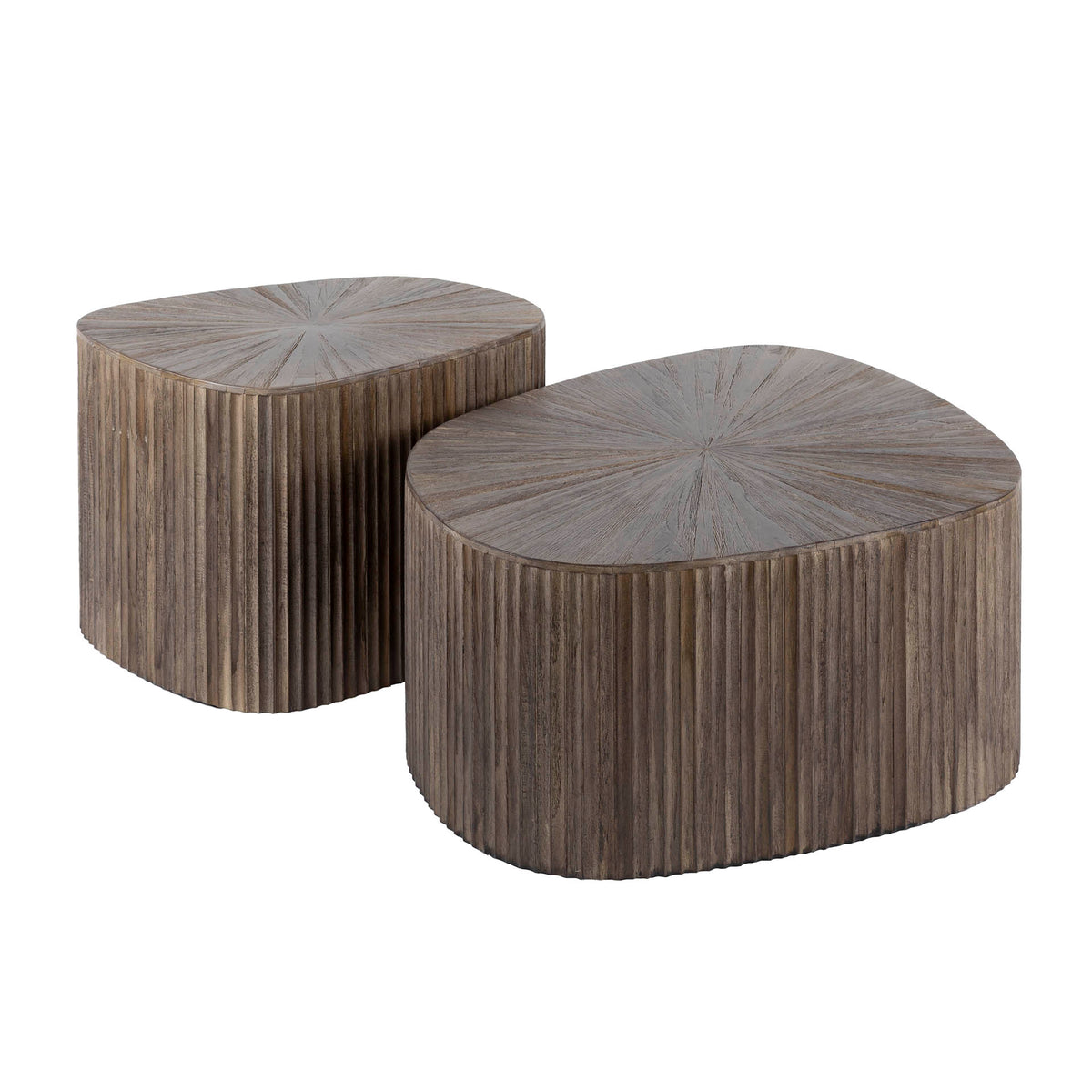 Couchtisch Maya Teak viereckig 2er-Set