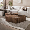 Couchtisch Maya Teak XL shamrock Set aus 2