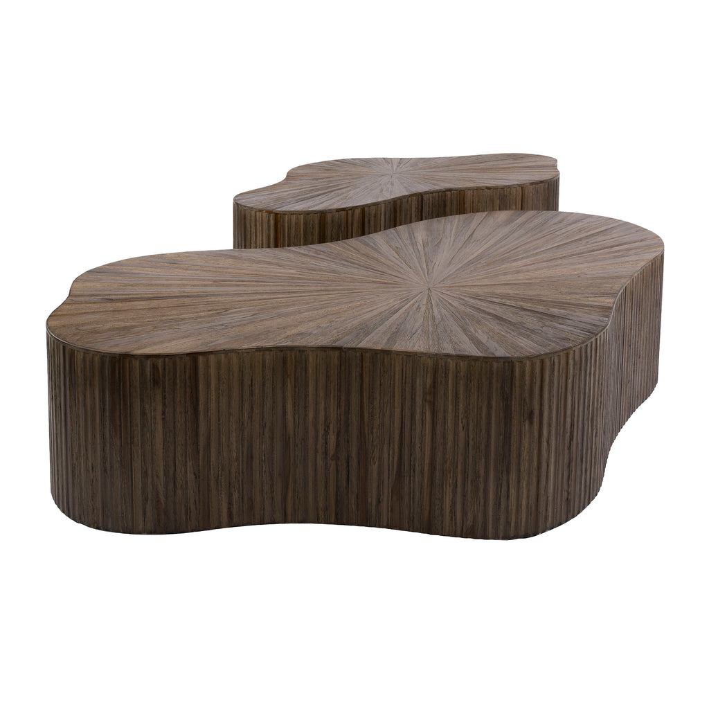 Couchtisch Maya Teak XL shamrock Set aus 2