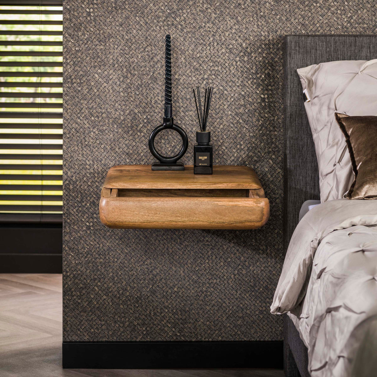 Nachttisch Sleek Schwebend 1 Schublade