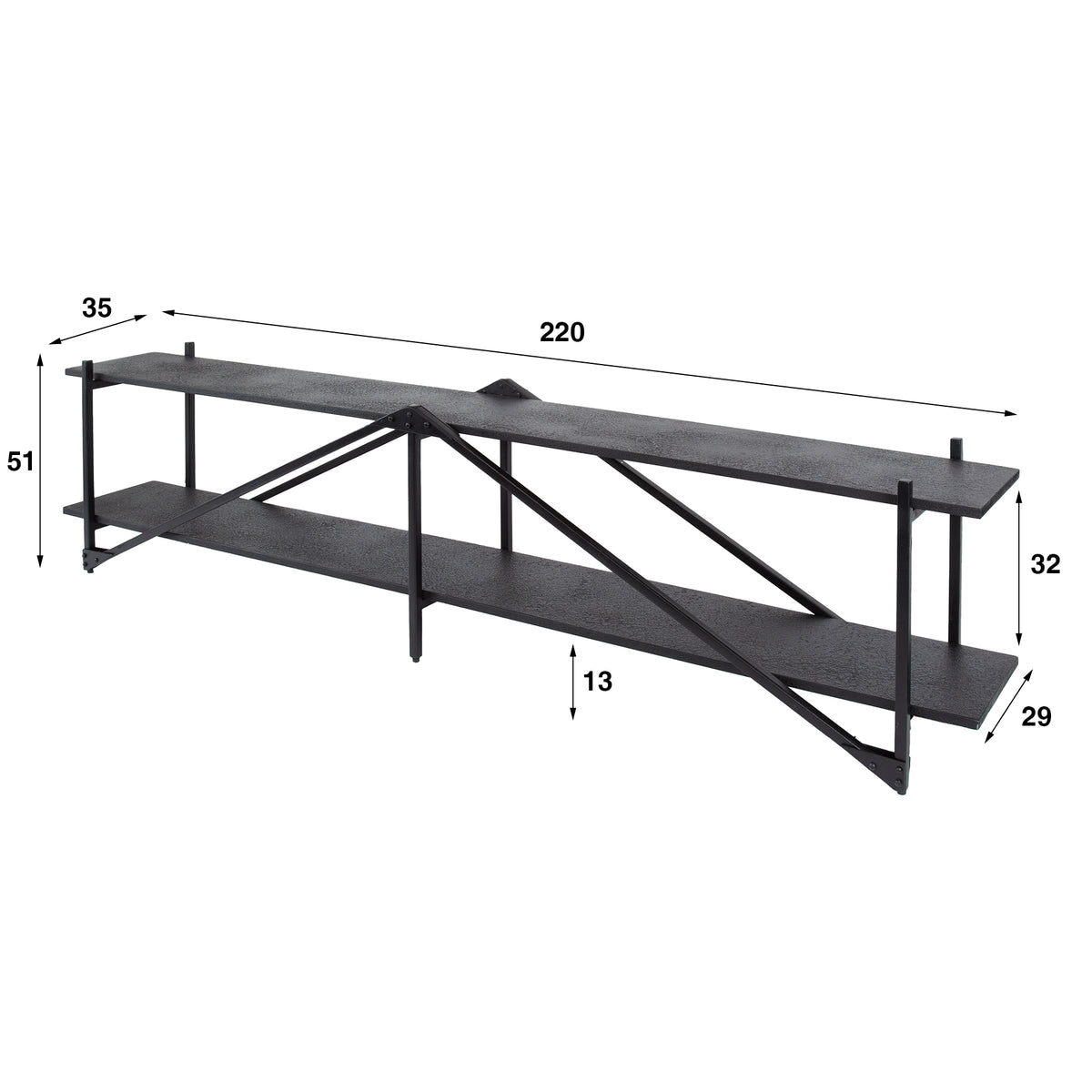 TV-Möbel Piega 220cm