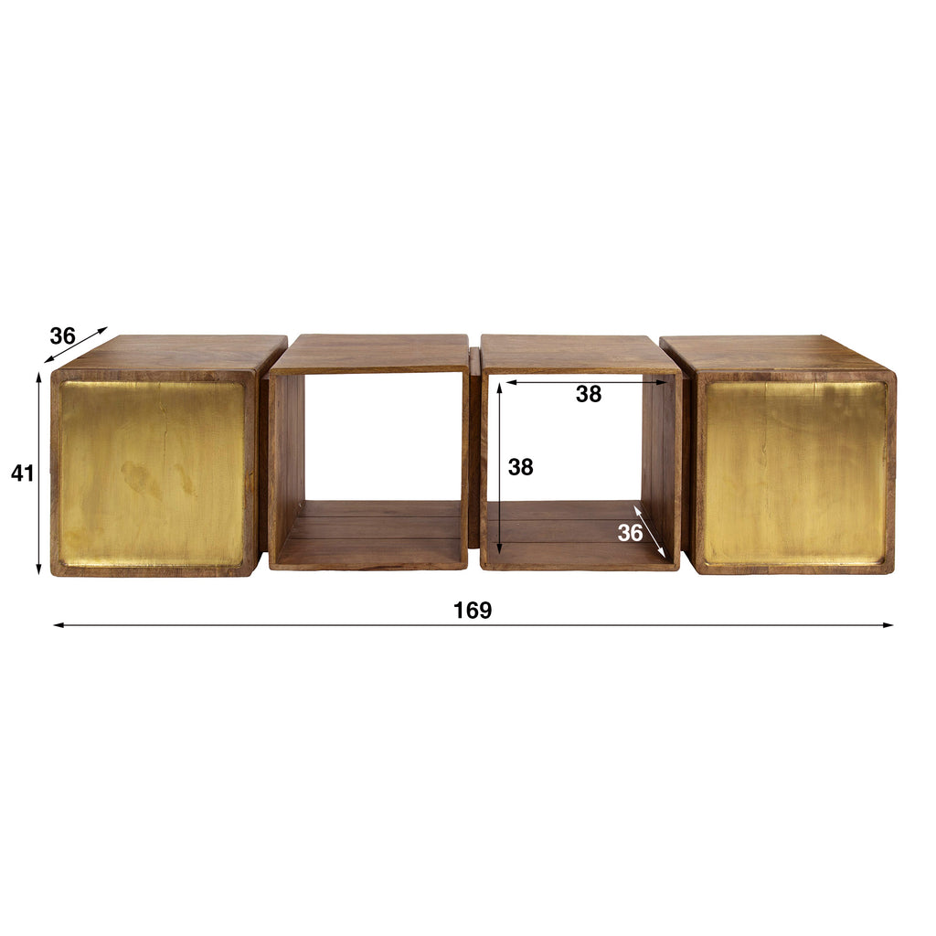 Sideboard Messing 2 Türen