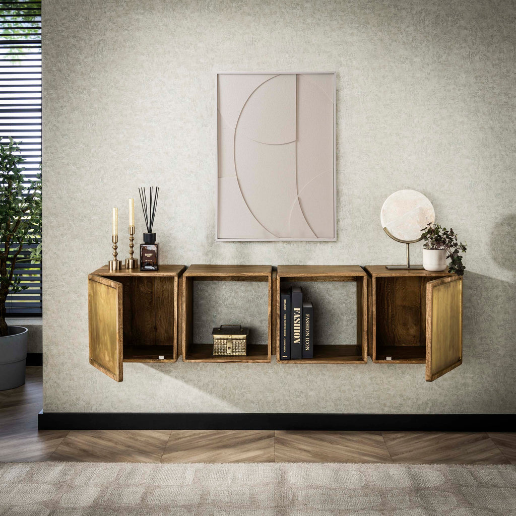 Sideboard Messing 2 Türen