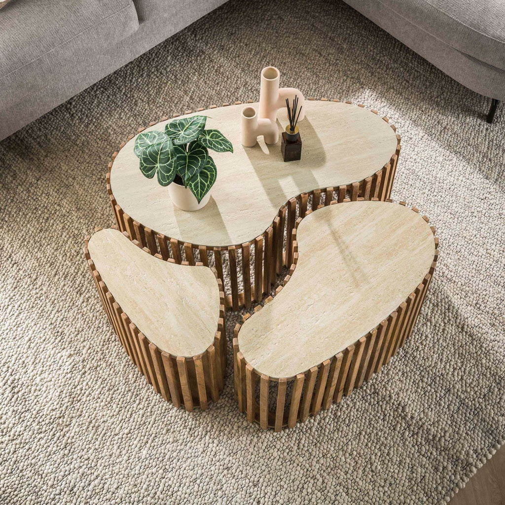 Couchtisch Nuovo Nierenförmig 3er-Set