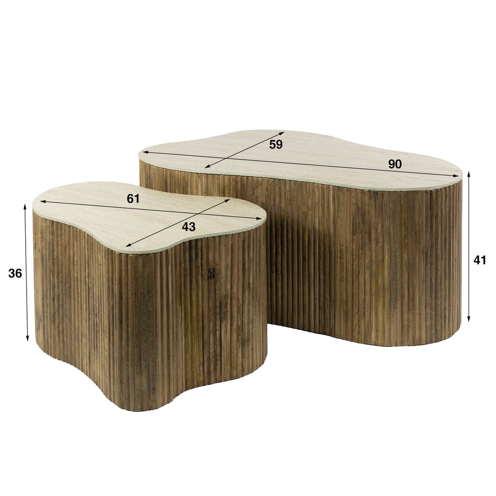 Couchtisch Nuovo shamrock Set aus 2