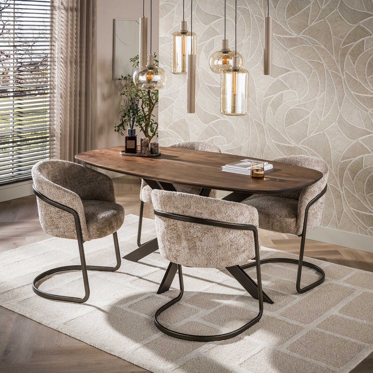 Esstisch Arhus Massiv dänisch oval 150cm