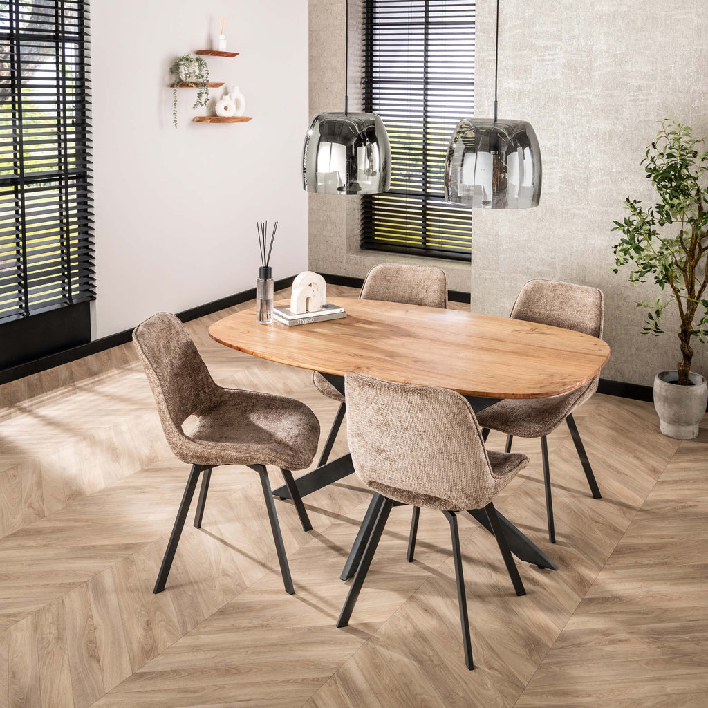 Esstisch Arhus Massiv dänisch oval 150cm