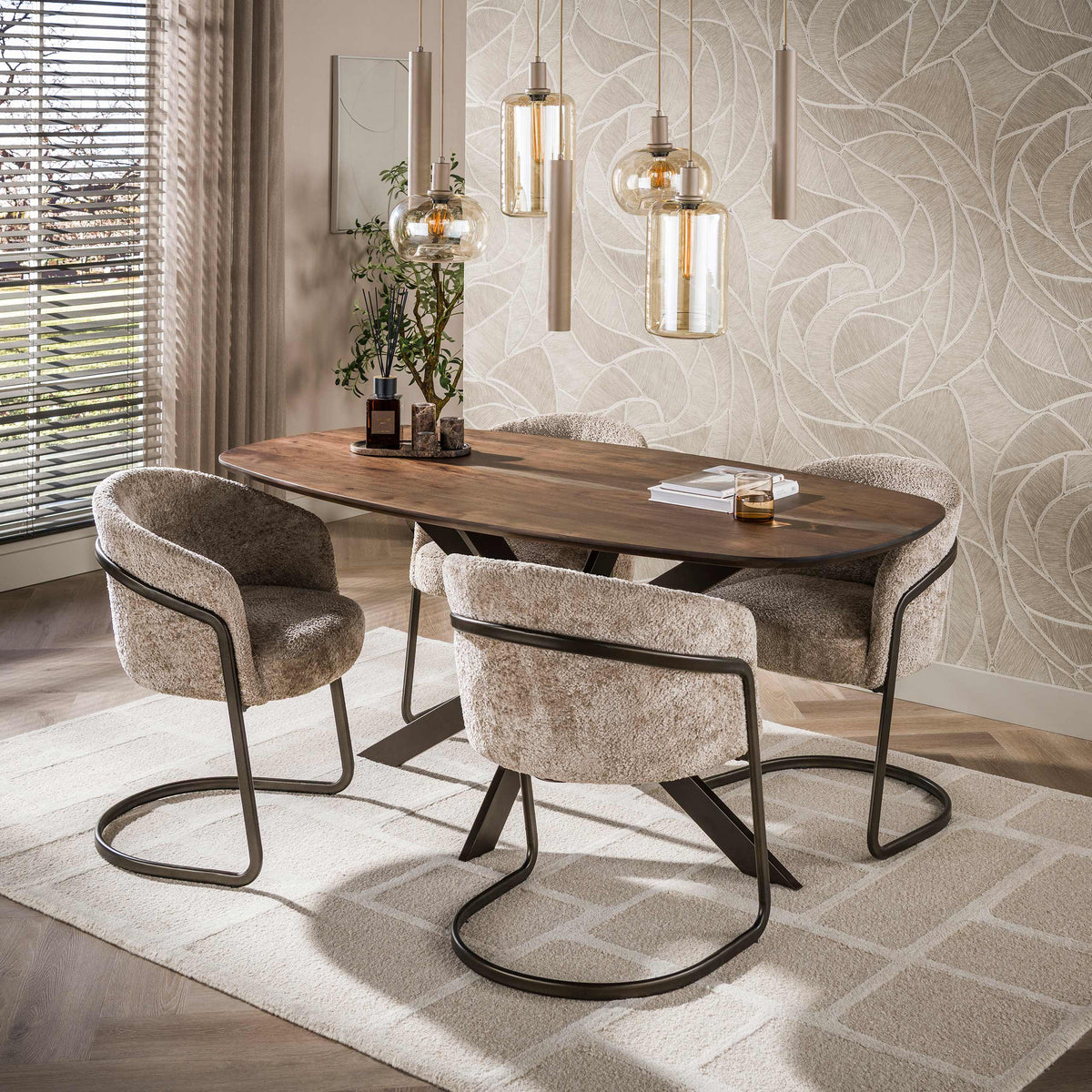 Esstisch Arhus Massivholz dänisch oval 180cm