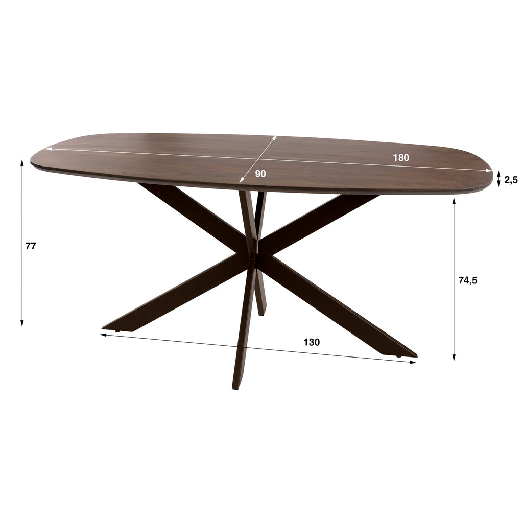 Esstisch Arhus Solid dänisch oval 180cm