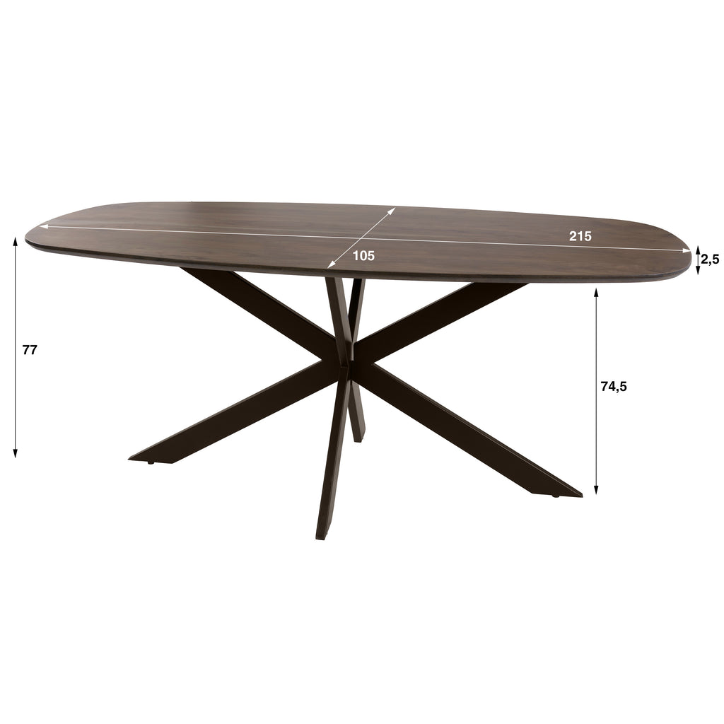 Esstisch Arhus Solid dänisch oval 215cm