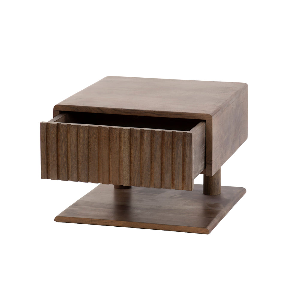 Nachttisch Carve Shelve schwebend 1 Schublade