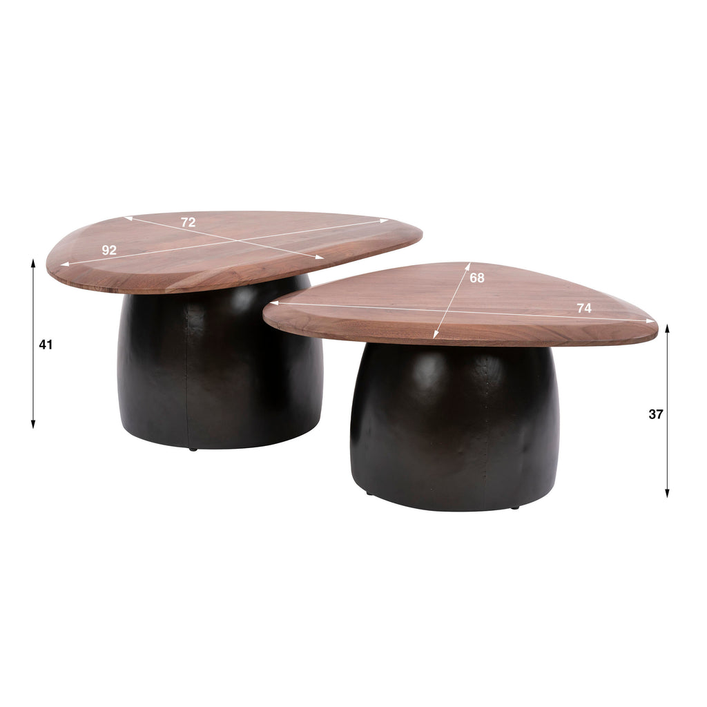 Couchtisch Melta Set aus 2
