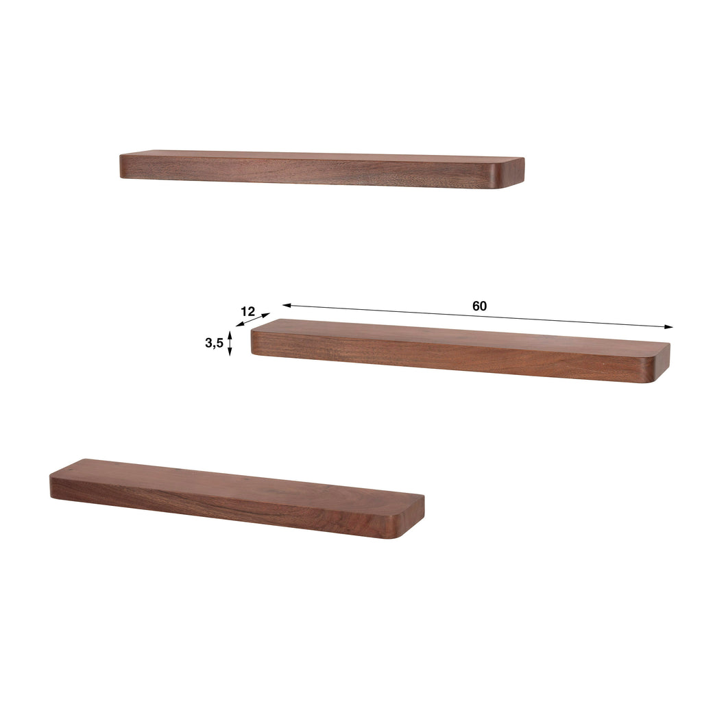 Wandregal Carve 60cm 3er-Set